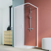 BOX DOCCIA ANGOLARE IN PVC MODELLO COLIBRI ALFA PLUS H.188